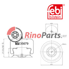 942 320 44 21 Air Spring with steel piston